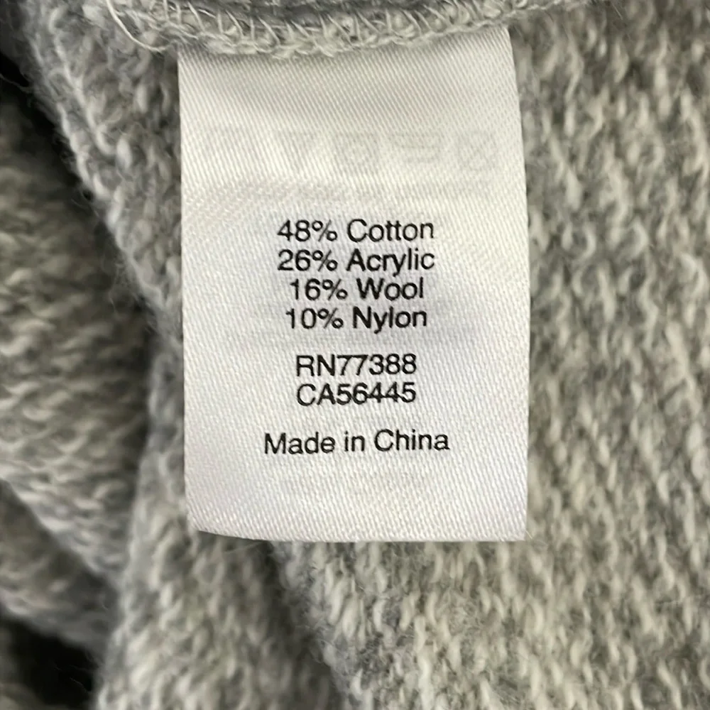 J. Crew Mercantile Women’s Size Large heather grey cowl neck‎ sweater. EUC